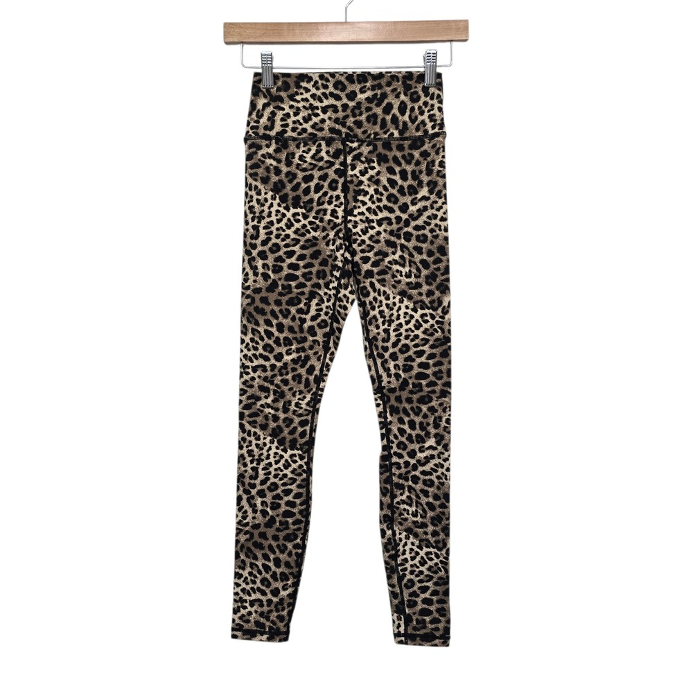 Spiritual Gangster Leopard Print Leggings in Tan and Black